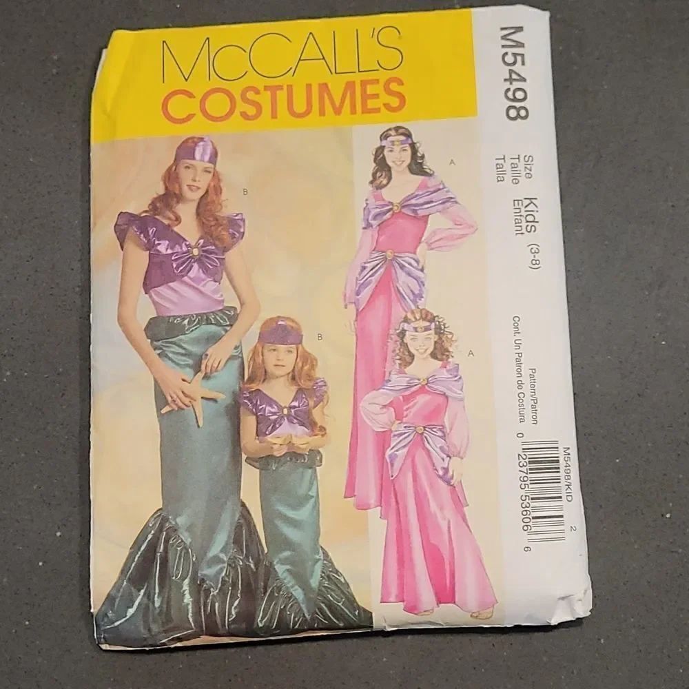 McCall's costume pattern M5498 infant and kids sz 3-8